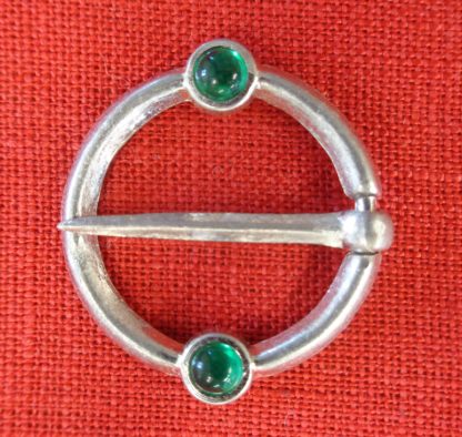 Ring Brooch with Two Stones - Image 7