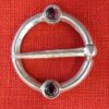 Ring Brooch with Two Stones - Image 8