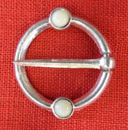 Ring Brooch with Two Stones - Image 9