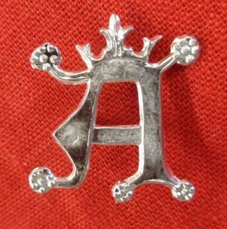 Letter "A" Brooch