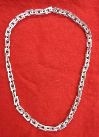 Heavy chain made into a necklace.