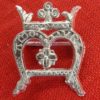 Crowned "M" Brooch