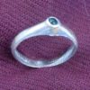 stirrup ring with blue stone