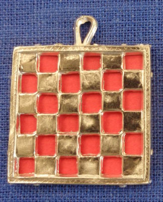 Chessboard or Checkerboard Pendant