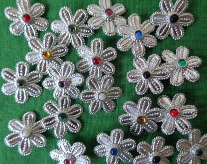 Flower Brooch with Stone