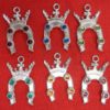 Horseshoe pendants with stones