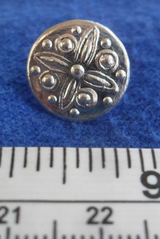 Medium Button with Flower