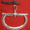 Large purse frame with a fragment of an original from our collection.