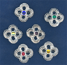 Quatrefoil Brooch with Stone