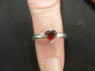 Ring with Heart-Shaped Stone