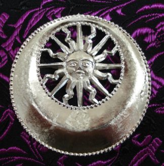 Sun and Moon Brooch