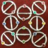 Ring Brooch with Two Stones