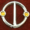 Ring Brooch with Two Stones - Image 6