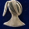Butt hood brooch