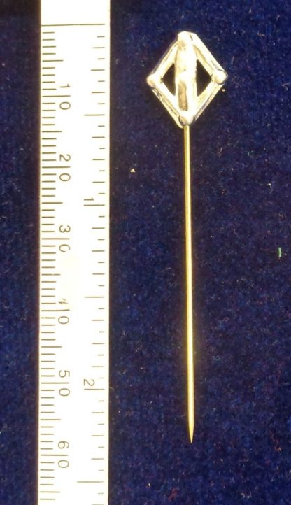 Open lozenge veil pin with scale