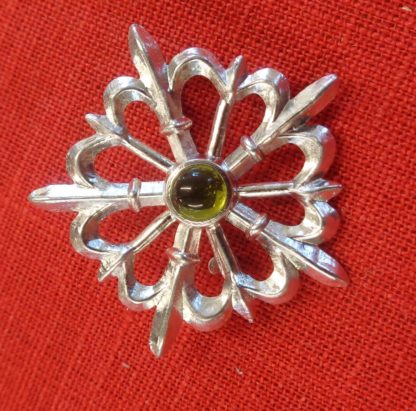 Fleur de Lis Starburst Brooch - Image 6