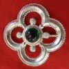 Large Quatrefoil Brooch with Stone - Image 5