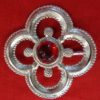 Large Quatrefoil Brooch with Stone - Image 2