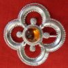 Large Quatrefoil Brooch with Stone - Image 8