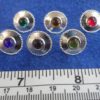 Buttons with glass stones