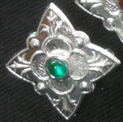 Diamond Brooch with Stone - Image 6