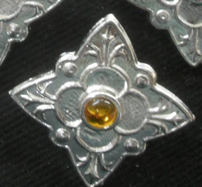 Diamond Brooch with Stone - Image 2