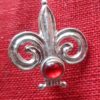 Fleur de Lis Brooch with Stone - Image 3