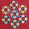 Large Lozenge Ring Brooch with Four Stones - full selection