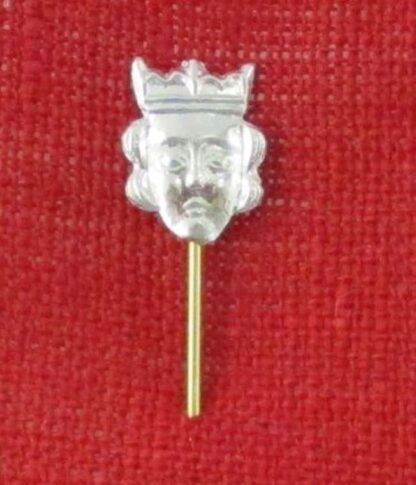 King's head veil pin - head