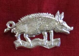 White boar brooch