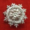 wreath brooch with rose insert