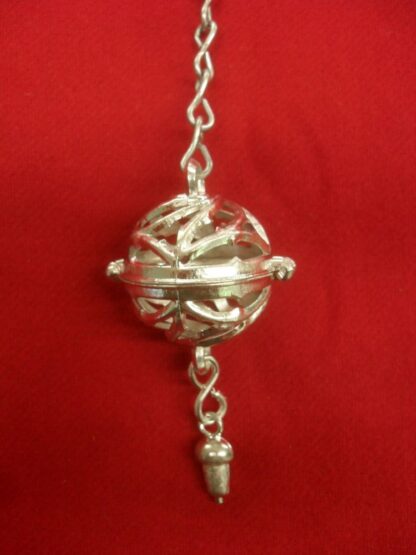 pomander on a chain with an acorn dangle