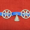 chaplet decoration with triangular spangles