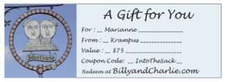 Sample gift certificate