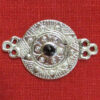 Interlocking clasp with stone - garnet