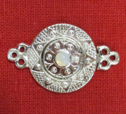 Interlocking clasp with stone - opal