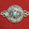 Interlocking clasp with stone - turquoise