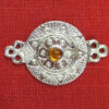 Interlocking clasp with stone - yellow