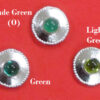 three green stones compared