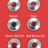 six red stones compared