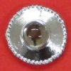 button with clear stone