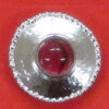 button with fuchsia stone