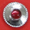 button with rose stone