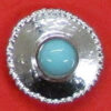 button with turquoise stone