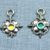 Spangles with stones, six-hued rainbow spangles
