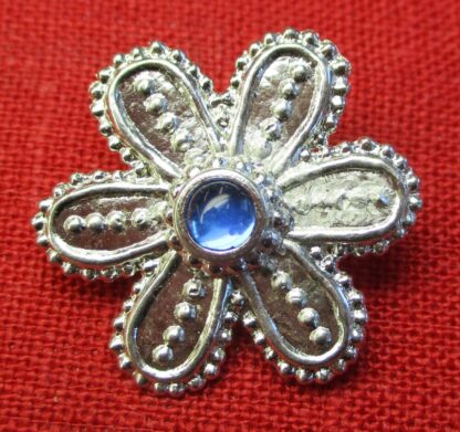 Flower Brooch with Stone - Image 3