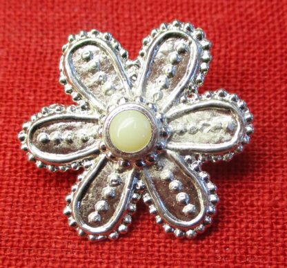 Flower Brooch with Stone - Image 7