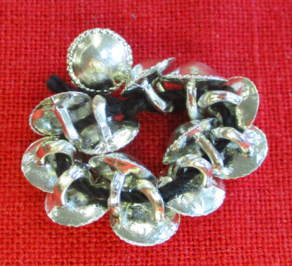 bundle of twelve small pearled buttons showing a variety of angles