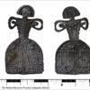 Images, front and back, of the original early modern doll found in Leicestershire. Image from the Portable Antiquities Scheme database (LEIC-6FE3D3 ) and used under a CC BY attribution license.
