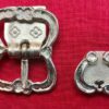 Large Double Buckle and Chape. The buckle has the new attachment plate.
